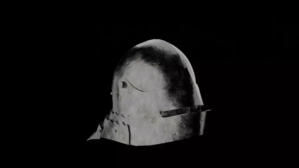 Sallet - Schaller Helmet 3D model