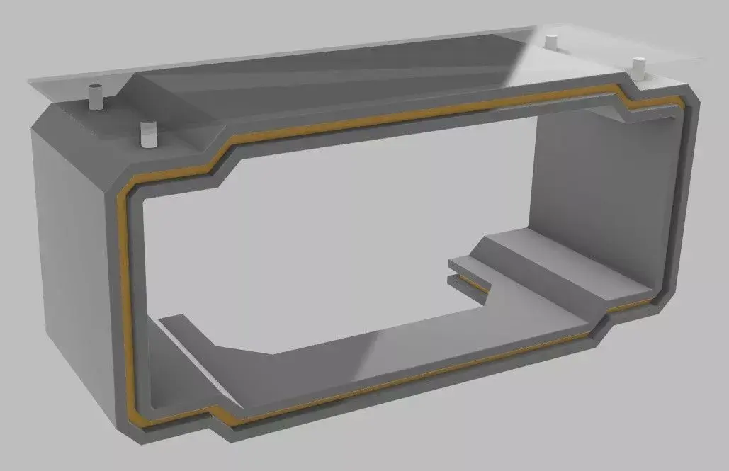 Futuristic Office Table Free 3D model
