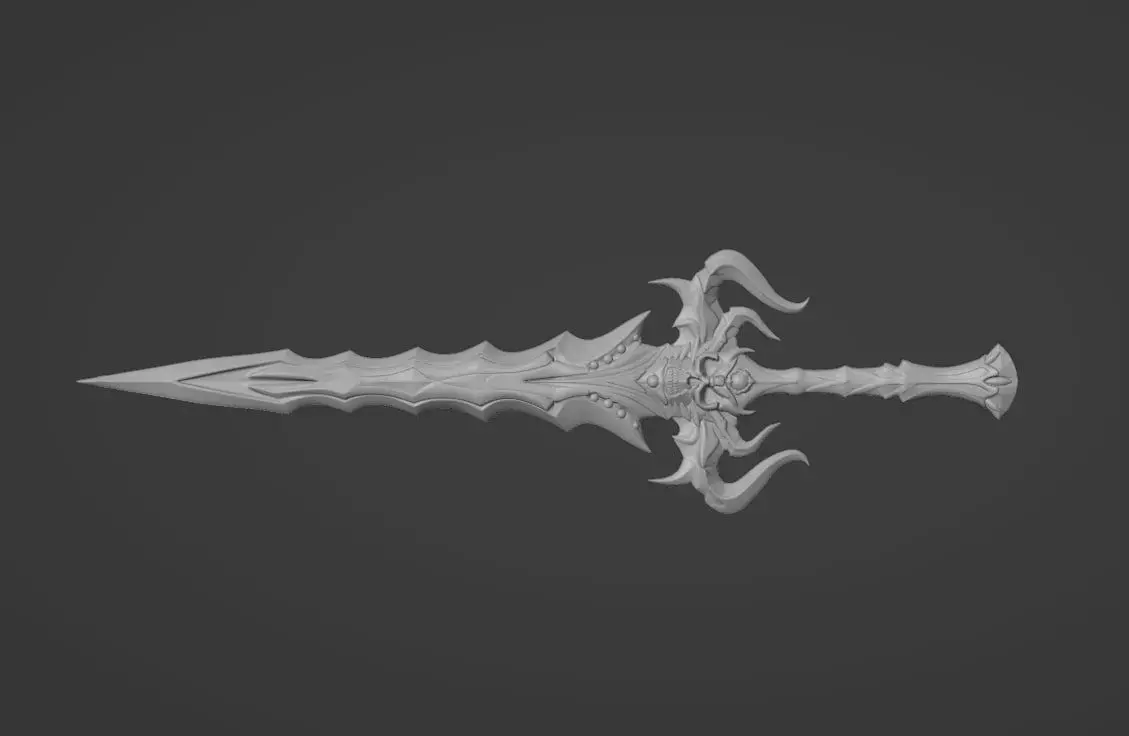 Skull Edge 3D model from Lineage2 Game 3D print 3D print model 3D print model