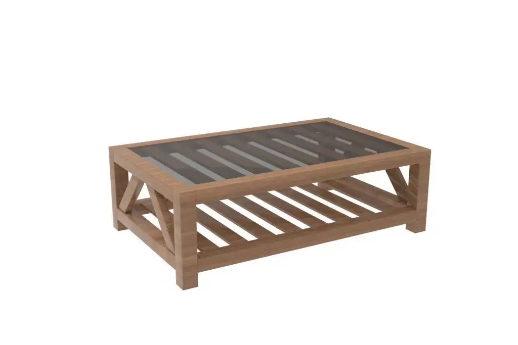 glazed top table for living  Free low-poly 3D model