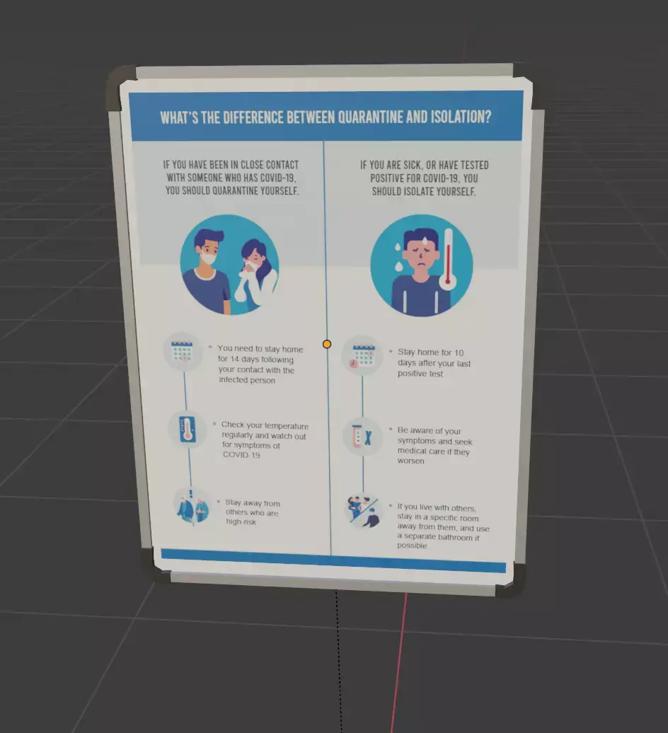 Board - Fever Free low-poly 3D model