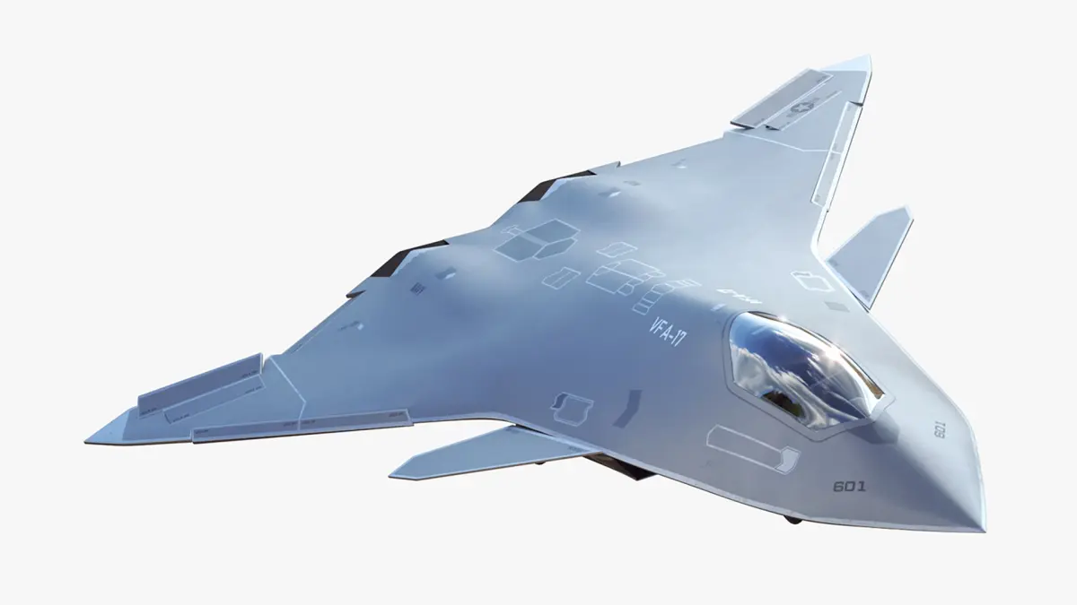 Future Fighter Jet 2050 3D model