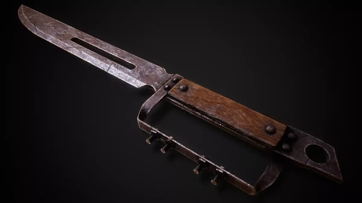 Trench Knife Low-poly 3D model
