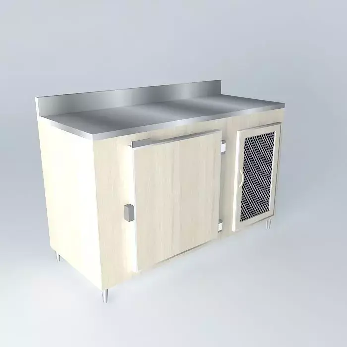 Kit703 Refrigerated Counter 1 port by Alex Marques Free 3D model