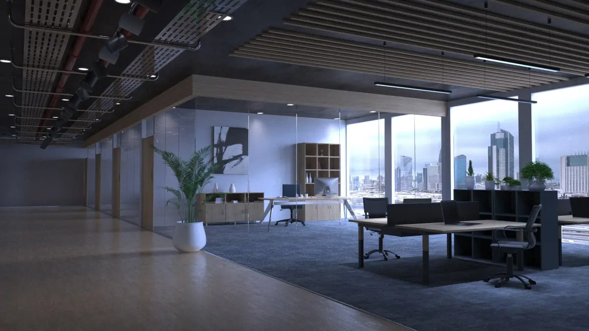 Offices Coworking interior design 3D model