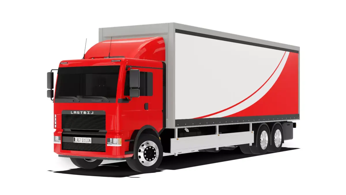 Cargo Truck Low-poly 3D model purchase