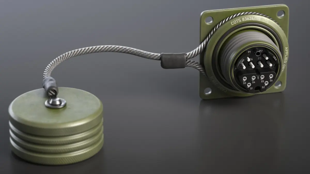 Fiber Optic Connector Type 1 3D model