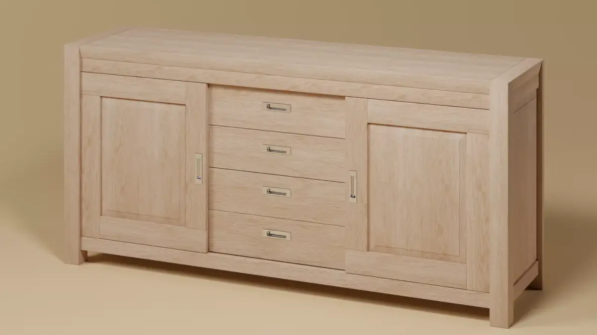Oak Sideboard Free 3D model