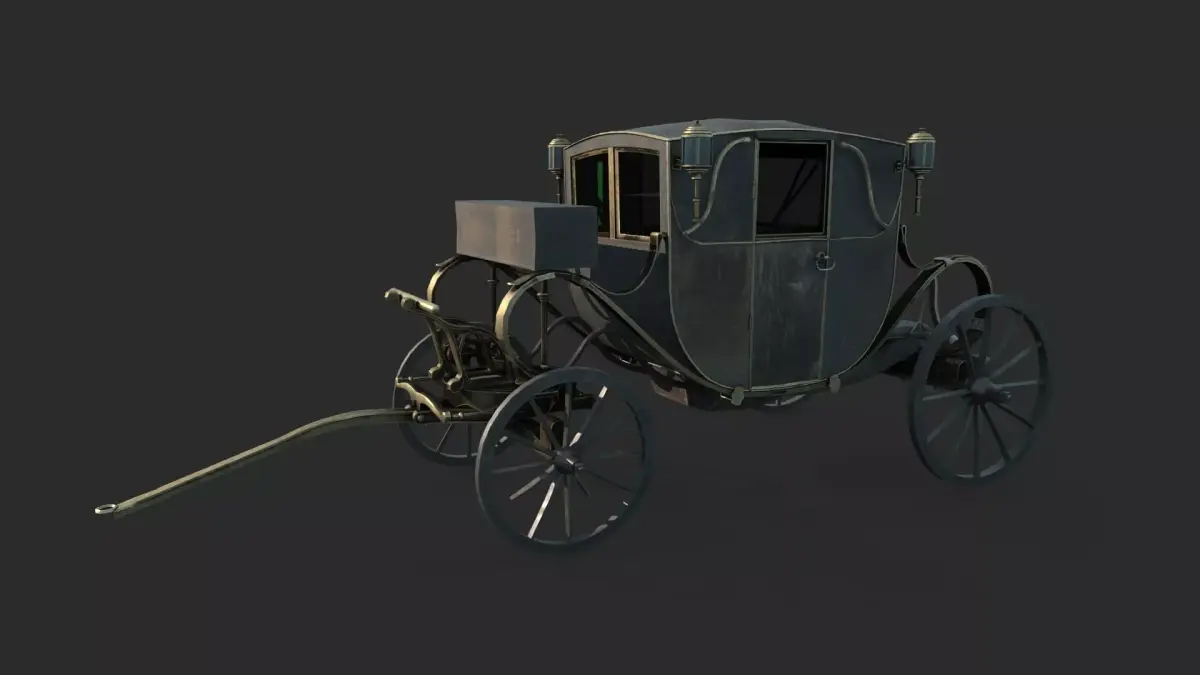 Late 19th century classical carriage carriages 3D model purchase