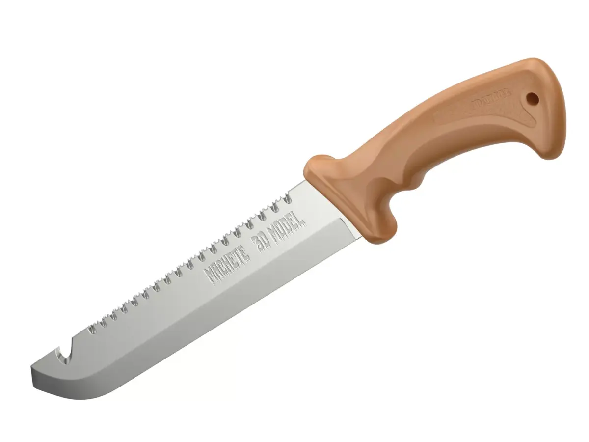 Machete With Ergonomic Handle 3D model
