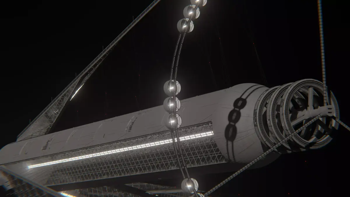 O Neill Cylinder Open-Type 3D model
