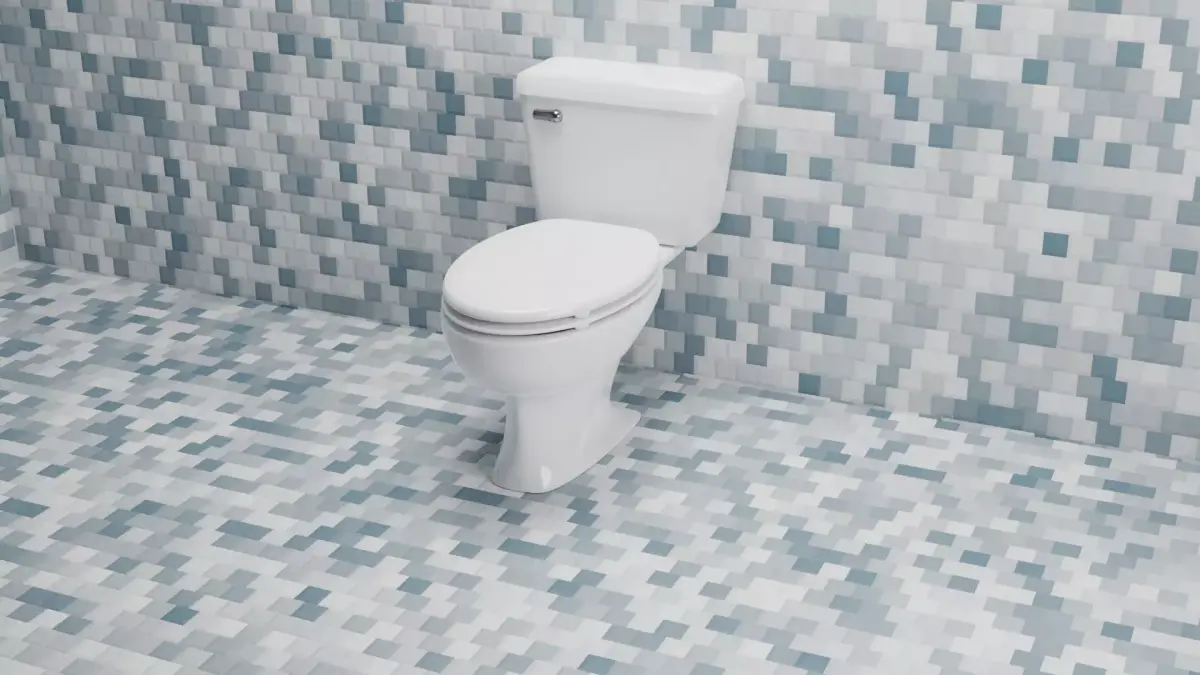 Rigged Toilet Free low-poly 3D model