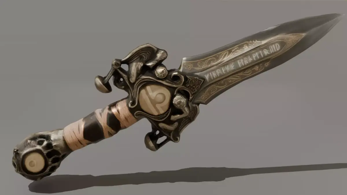 Zodiac Dark Weapons Collection  Libra Dagger Low Poly Low-poly 3D model