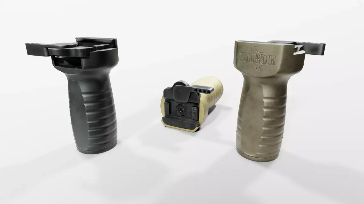 Larue Tactical FUG Forward Universal Grip Low-poly 3D model