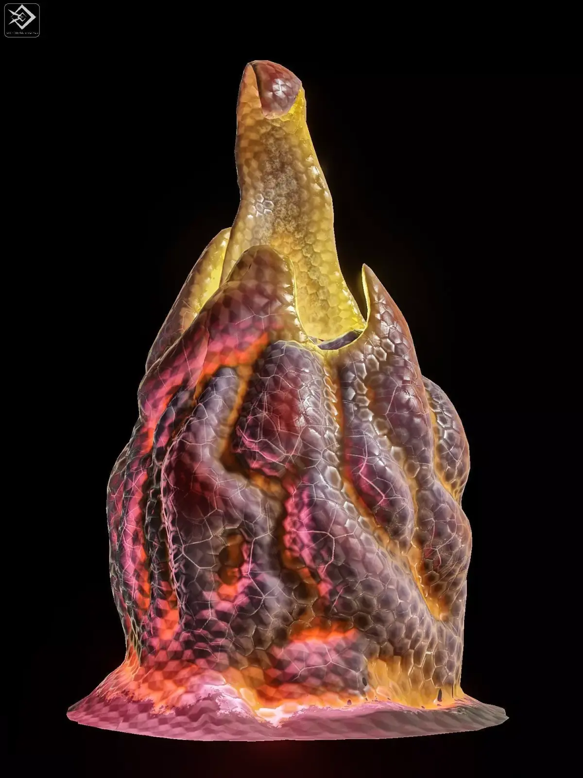 Alien Eggs Low-poly 3D model