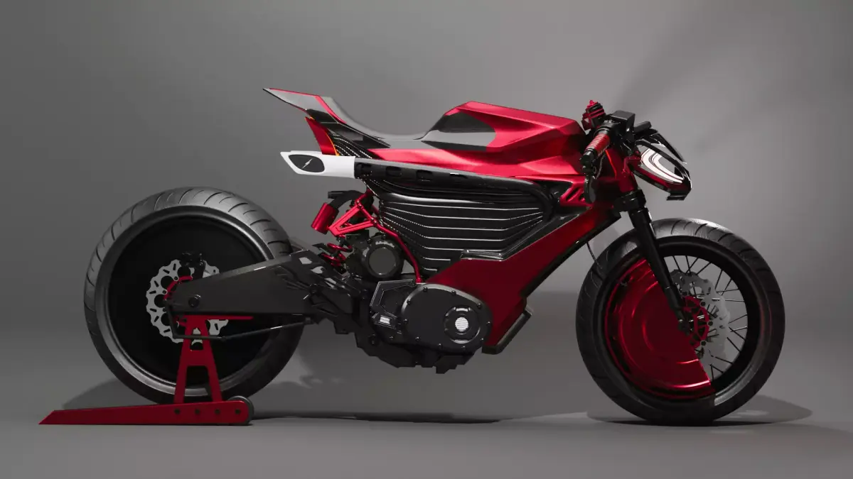 Electric Sport Motorcycle 3D model purchase