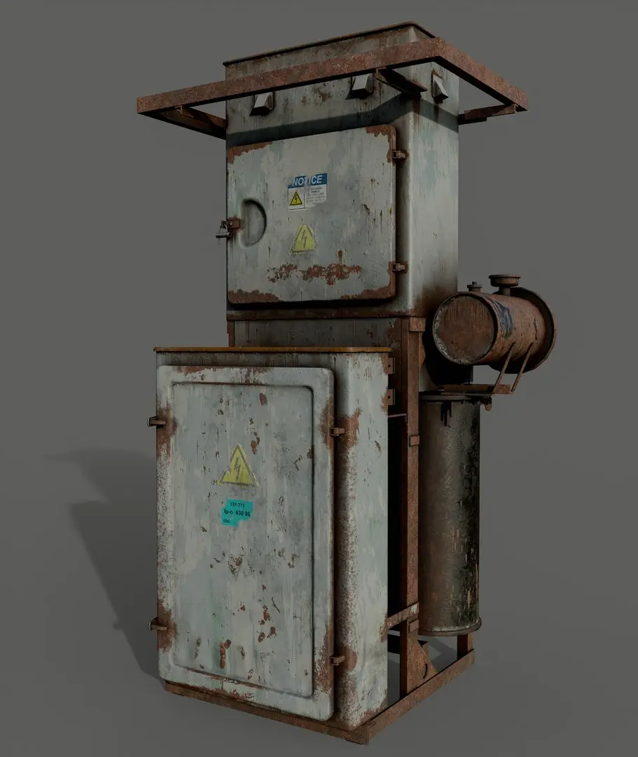Electrical Transformer Booth 3D model