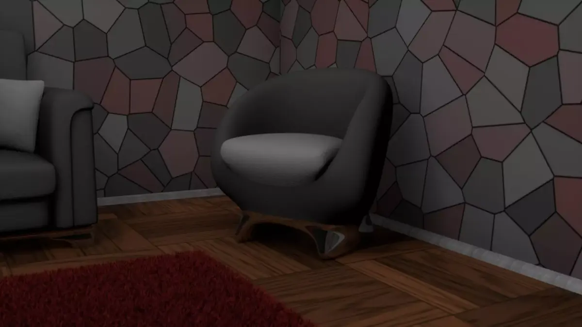 Basic Armchair Free 3D model