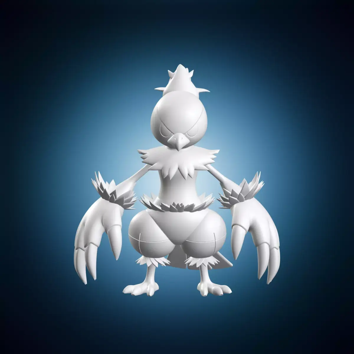 Combusken Miniature Pokemon Figure 3D print model