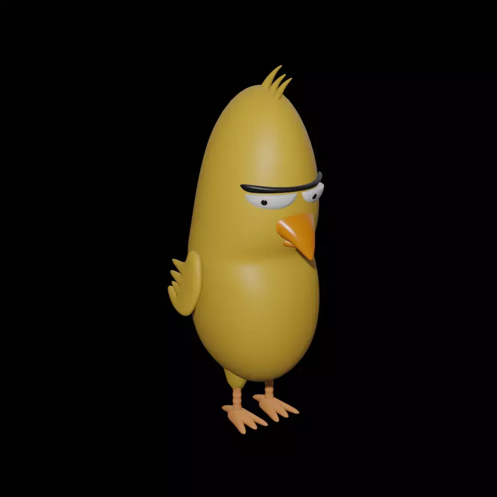 Offended Bird Free 3D model purchase