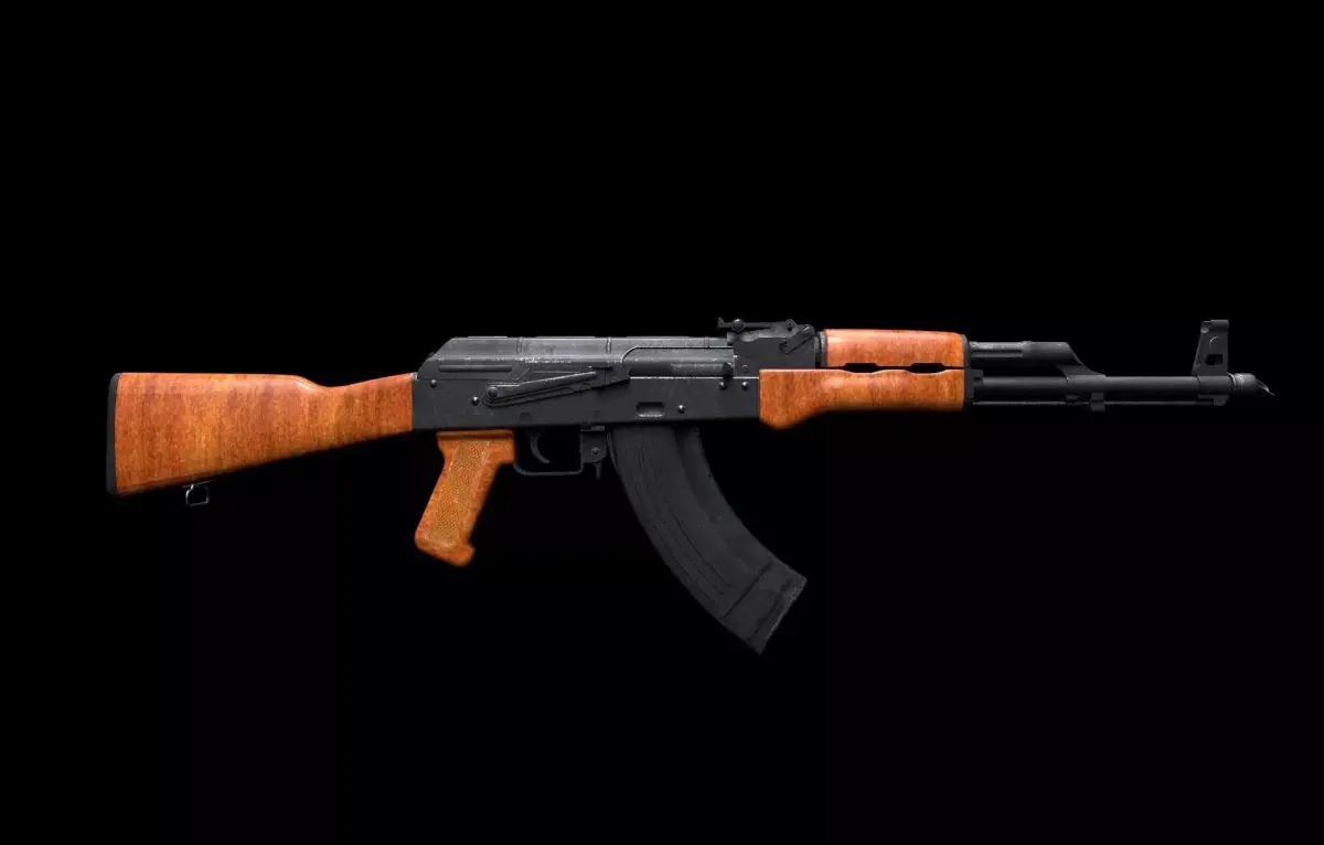 AK-74 AK-74N Kalashnikov Assault Rifle  Low-poly 3D model