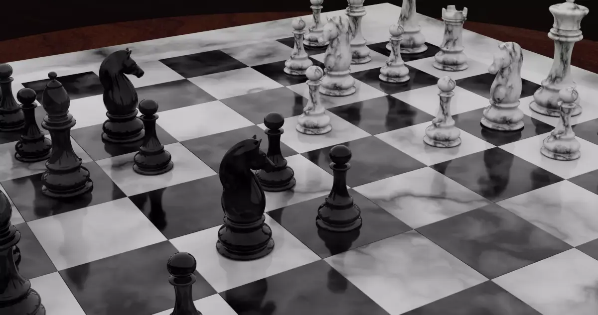 Classic Chess Low-poly 3D model