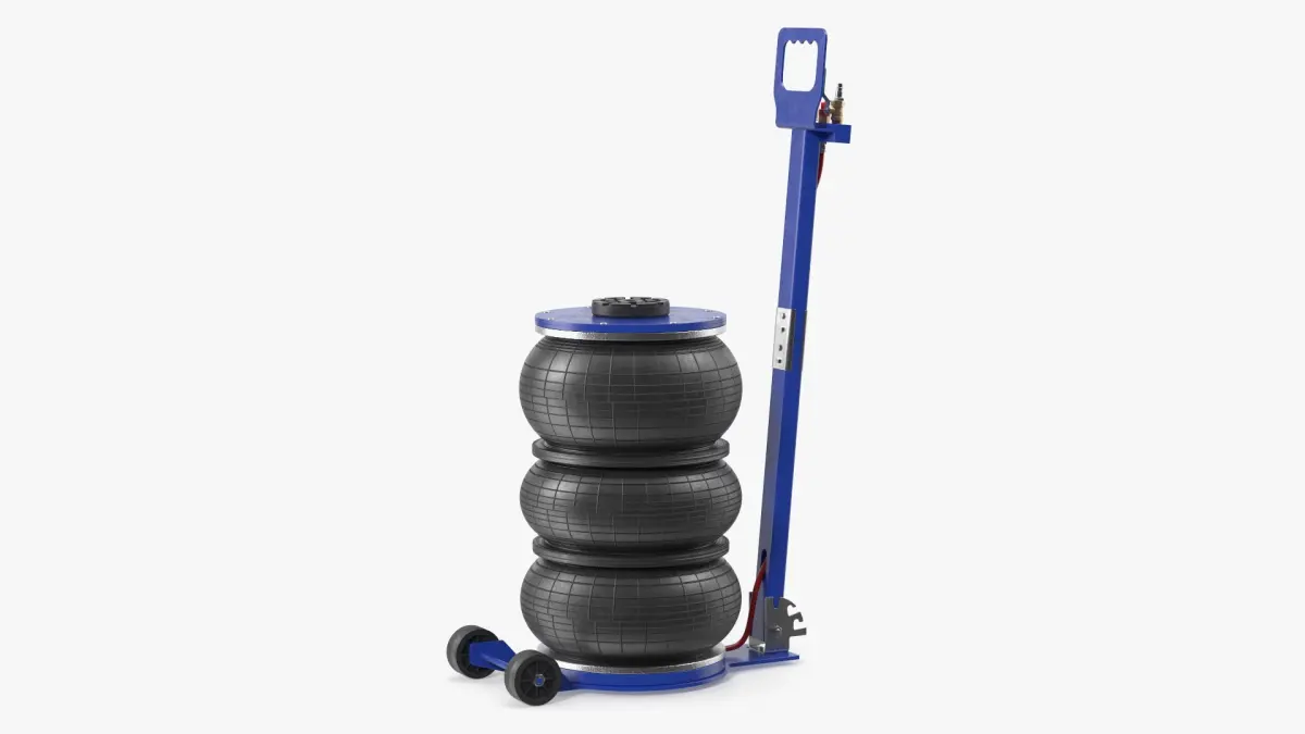 Triple Bellows Pneumatic Jack Tool 3D model