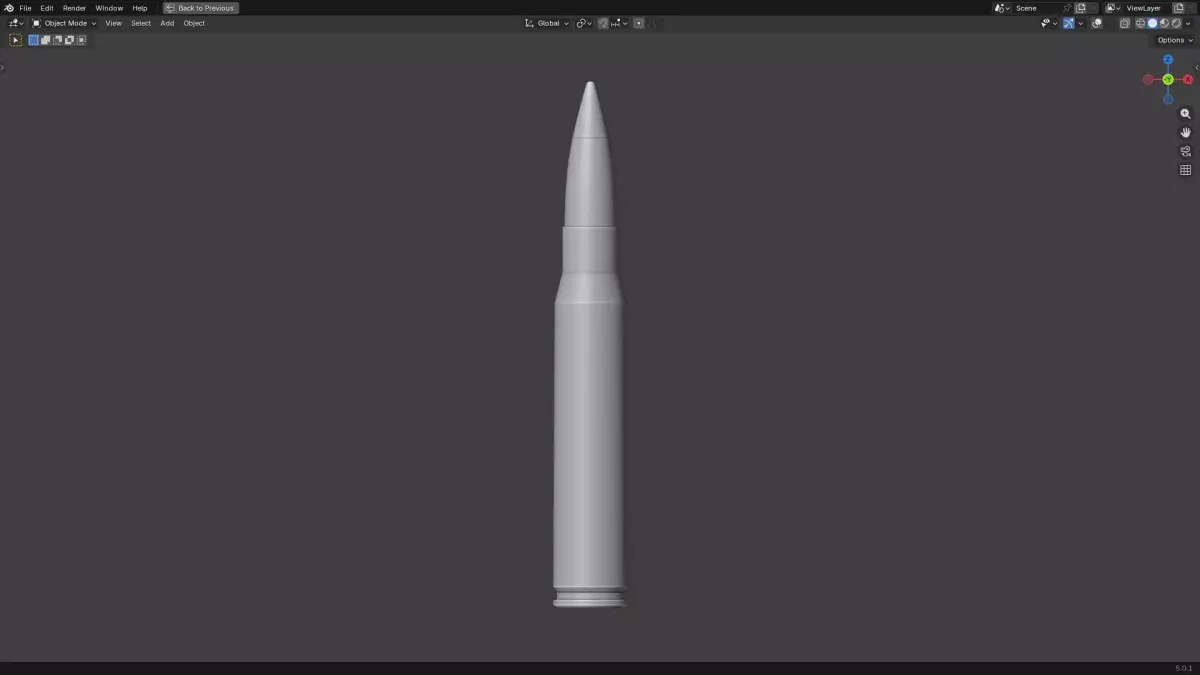 50 BMG Ammo 3D print model