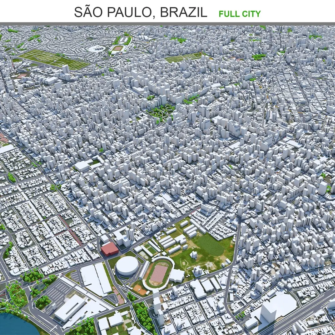 Sao Paulo Brazil 3D model get