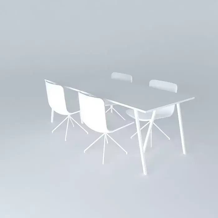 Chairs and table Free 3D model purchase