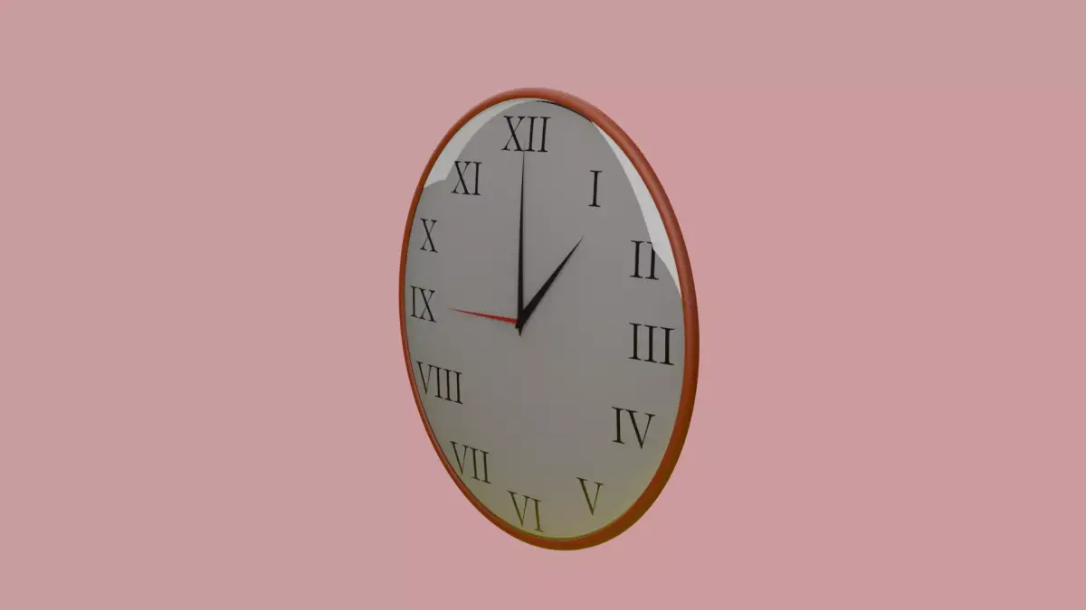 Clock Free low-poly 3D model purchase