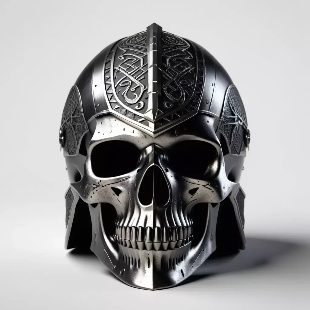 Dark Fantasy Skull Helmet 3D model