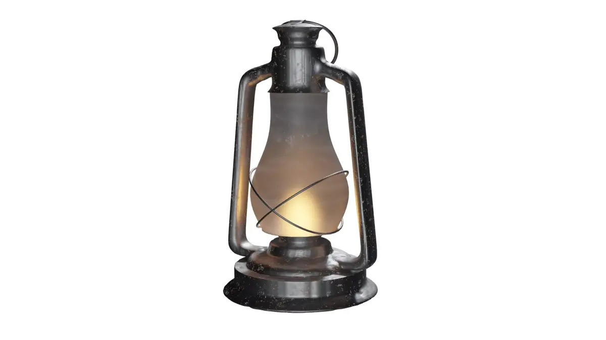 Low Poly Lantern for Blender Free low-poly 3D model