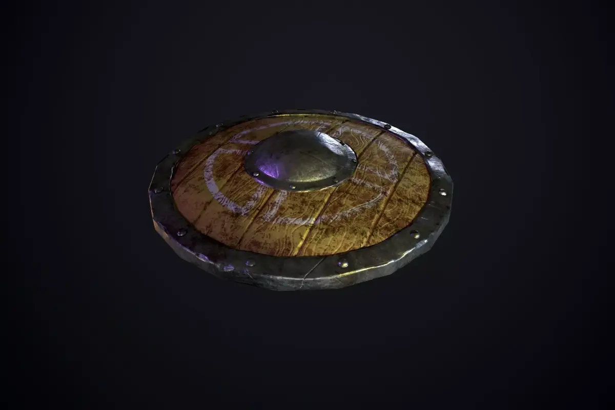 Vyking Shield Low-poly 3D model