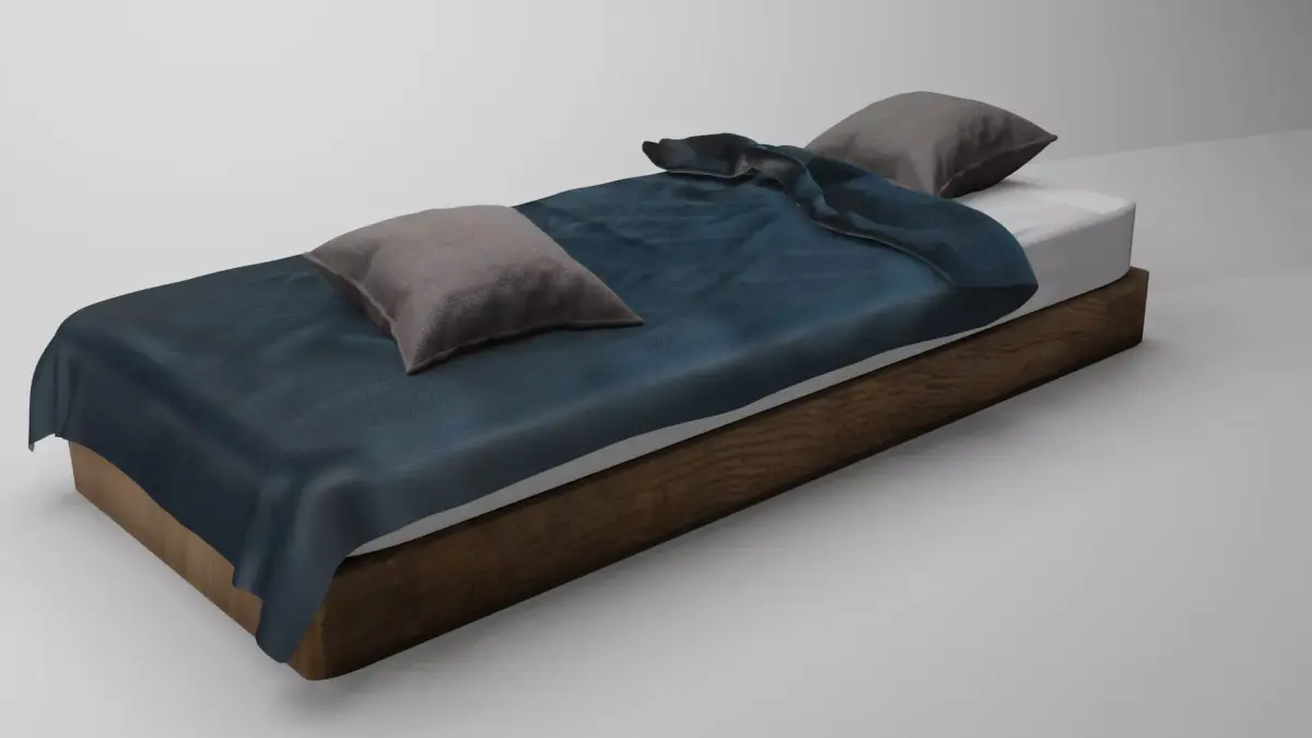 Single Modern Bed Free 3D model