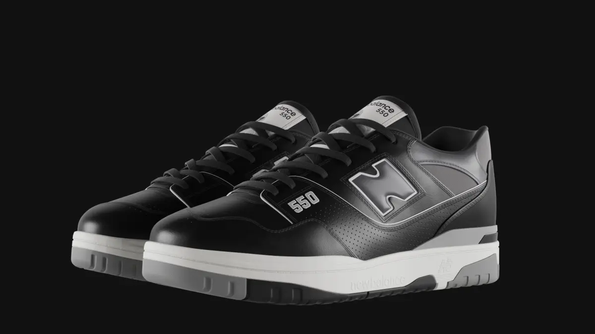 New Balance 550 Black 3D model