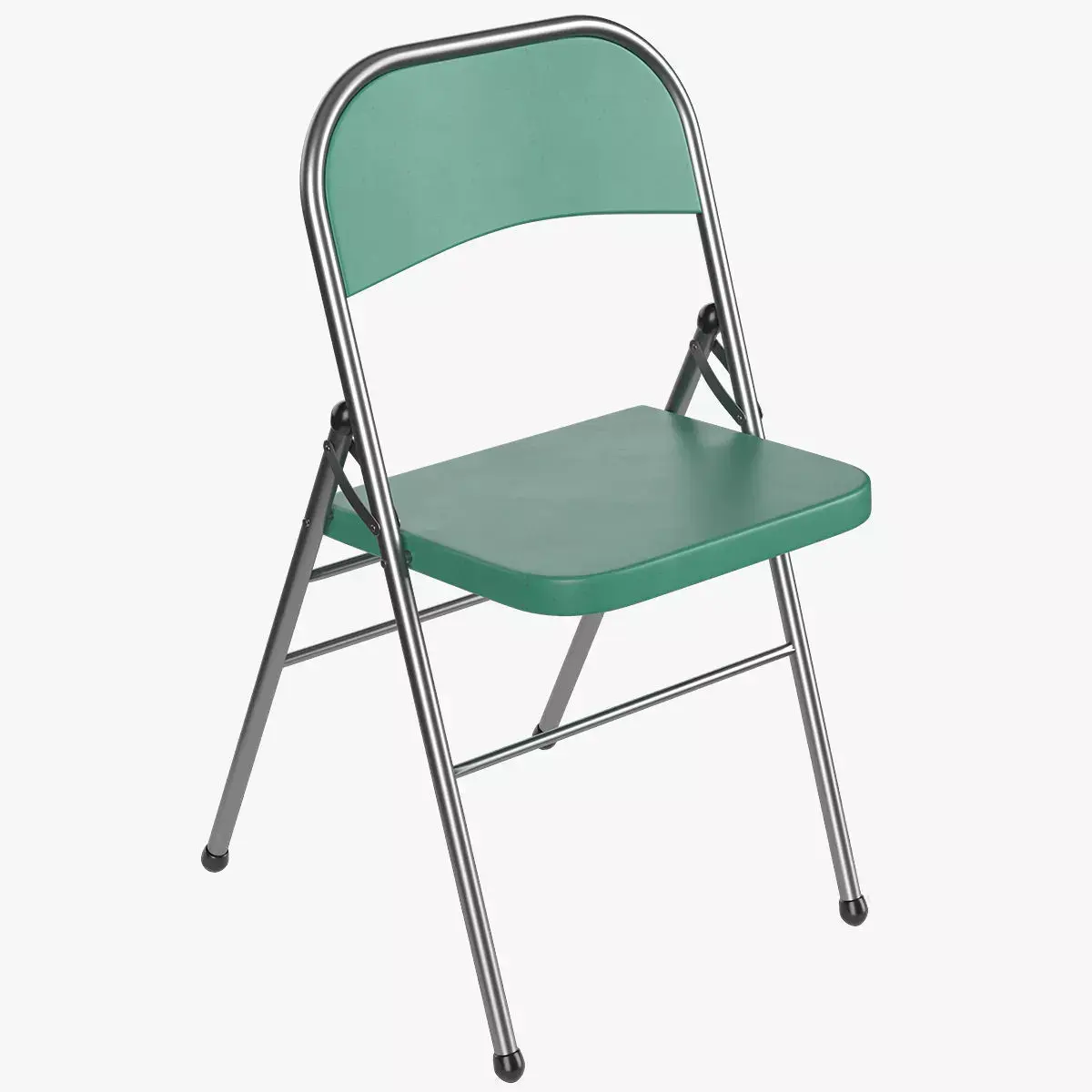 Folding Metal Chair  - Subdivision geometry Low-poly 3D model