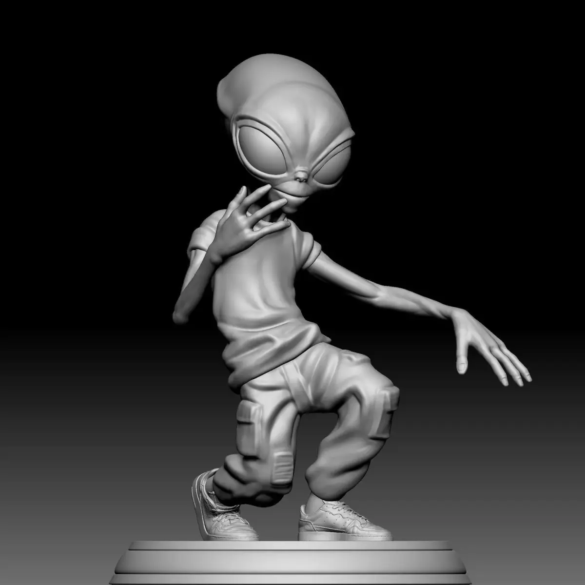 Alien Statue - 0320 3D print model