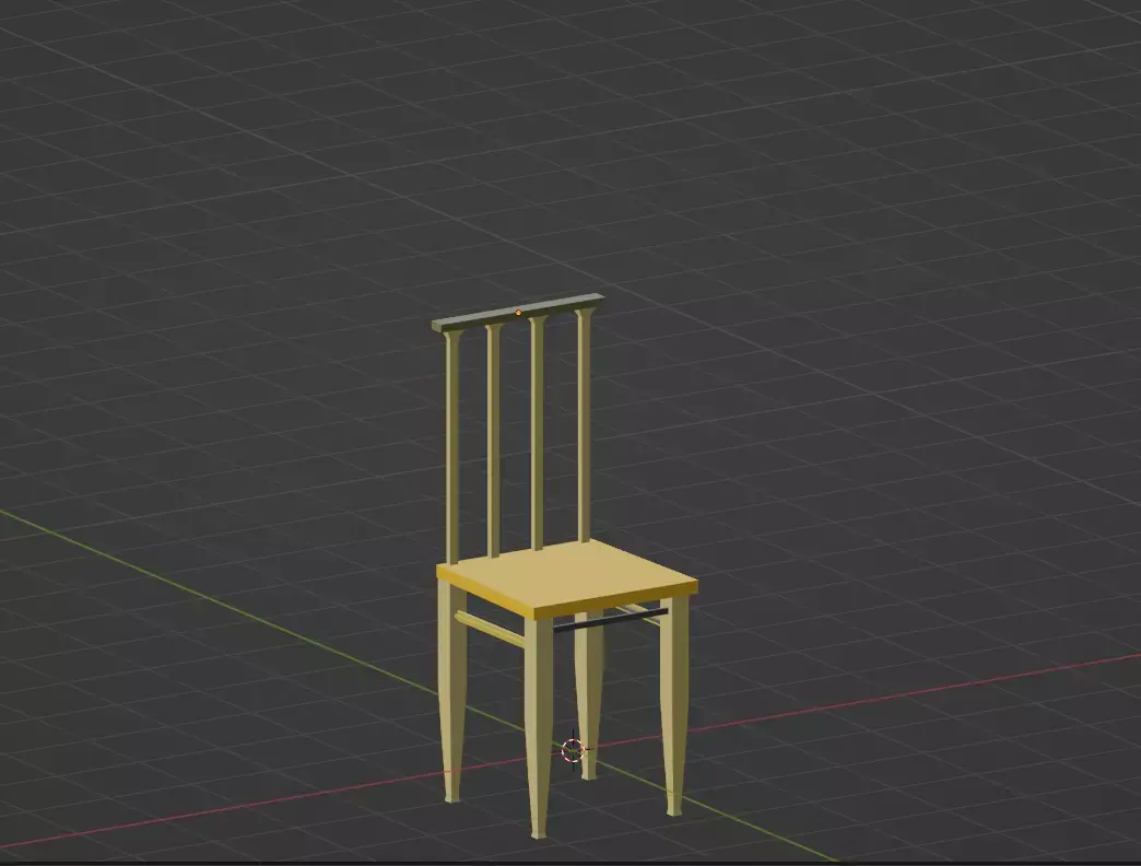 Simple Chair 3D Model 3D model