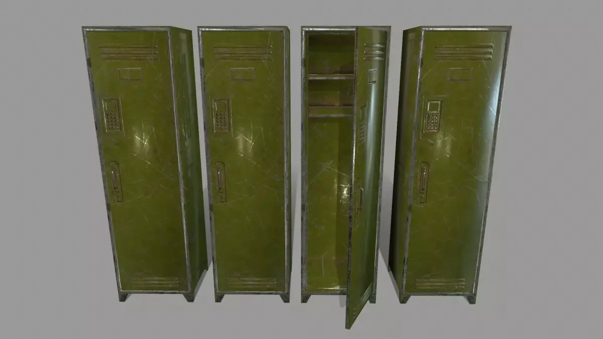 locker 1 Low-poly 3D model