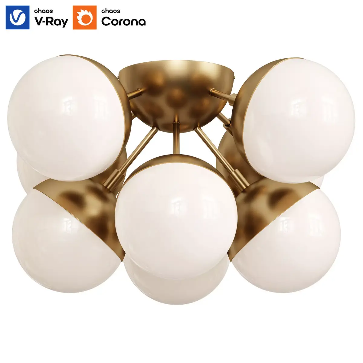 Ball 8 Chandelier By Play Lighting Free low-poly 3D model