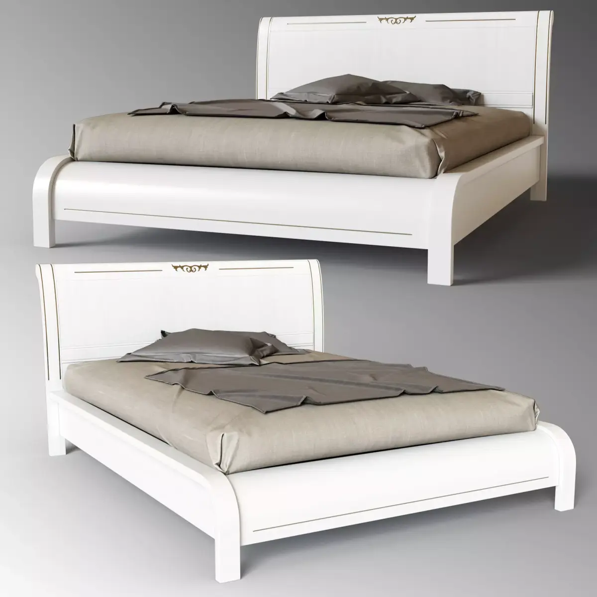 Bed Knaja Free 3D model