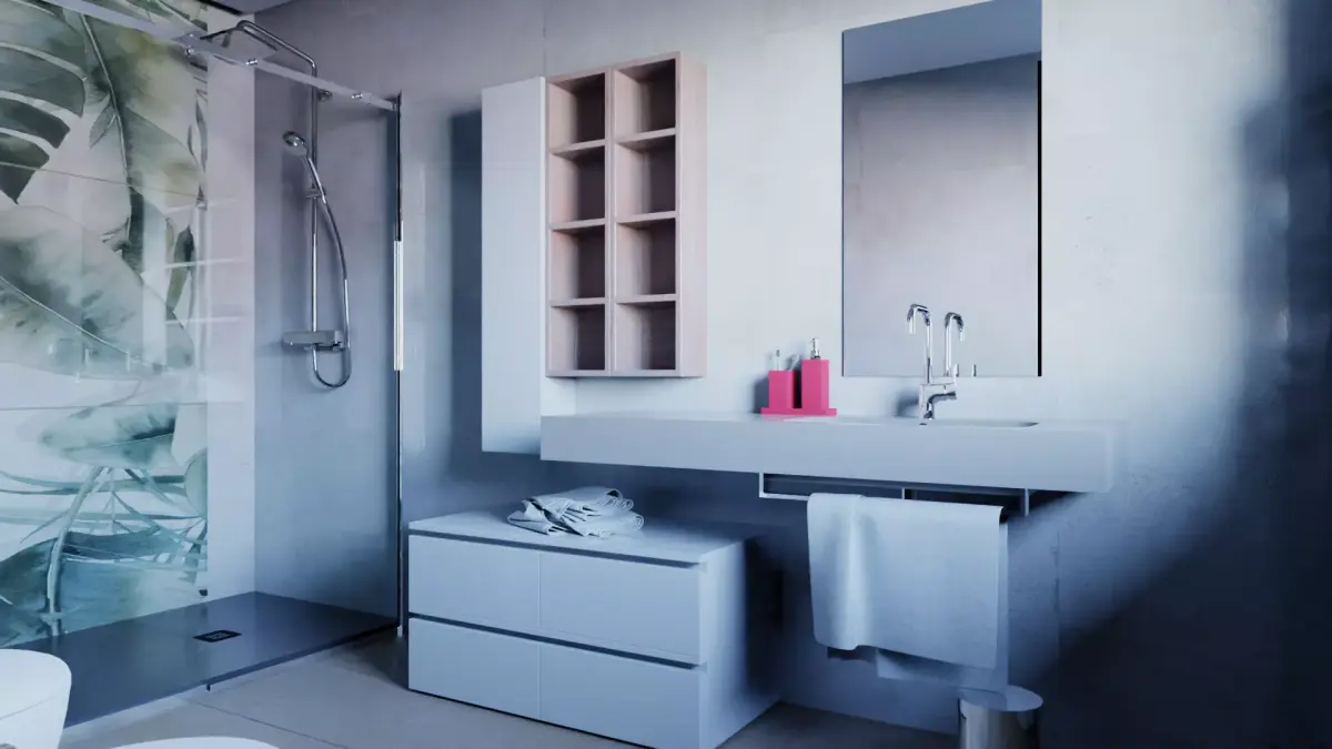 Washbasin cabinet Legnobagno Freedom F90 Free 3D model
