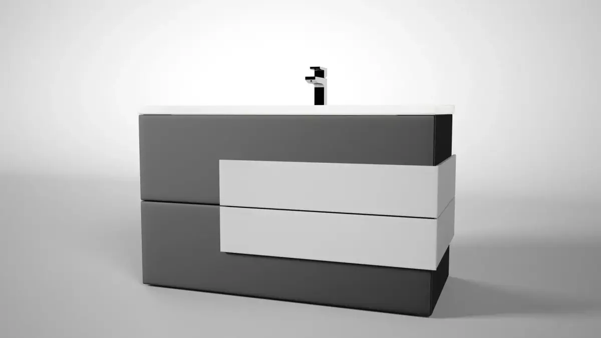 Cupboard and Washbasin  Free 3D model