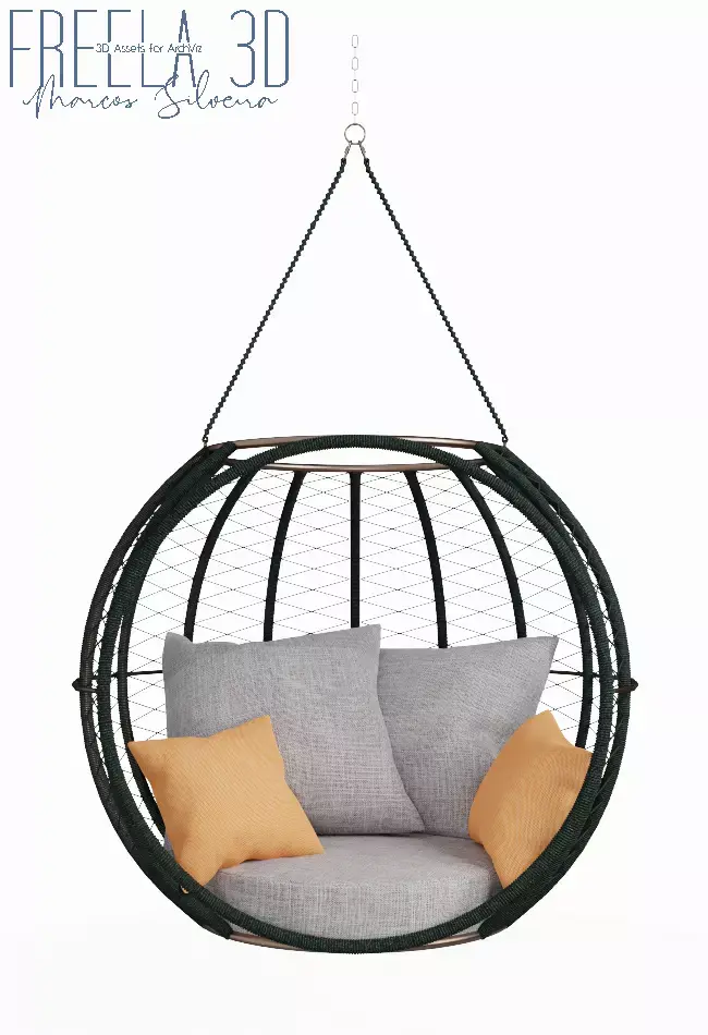 Swing for outdoor area Sphere 3D model