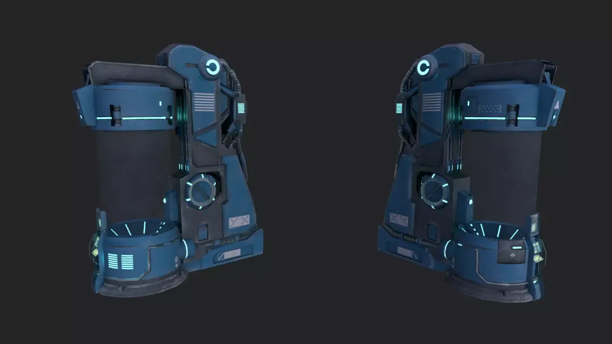 Building Sci-fi - PBR Game Ready LowPolygon Low-poly 3D model