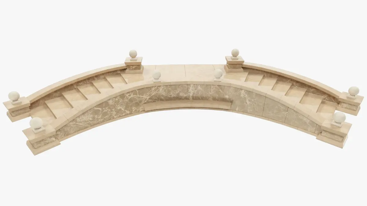 Palace Marble Staircase 3D model