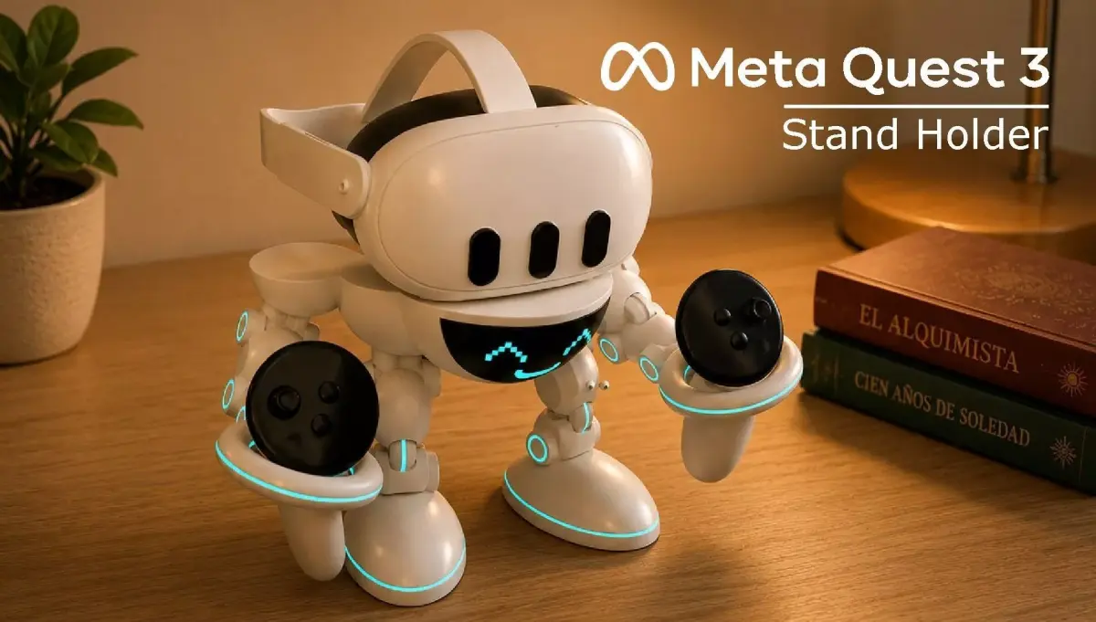VR Meta Quest 3 Stand and Controller Holder 3D print model
