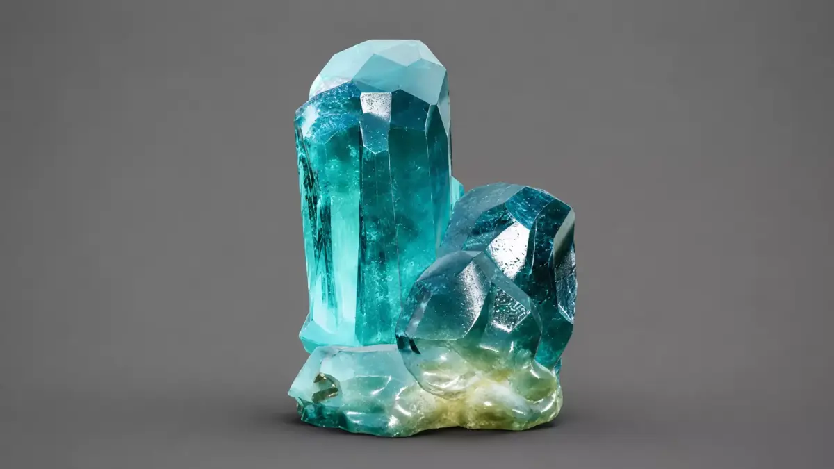 Hyper Realistic Blue Crystal Cluster 4K PBR  1 5M High Poly 3D model