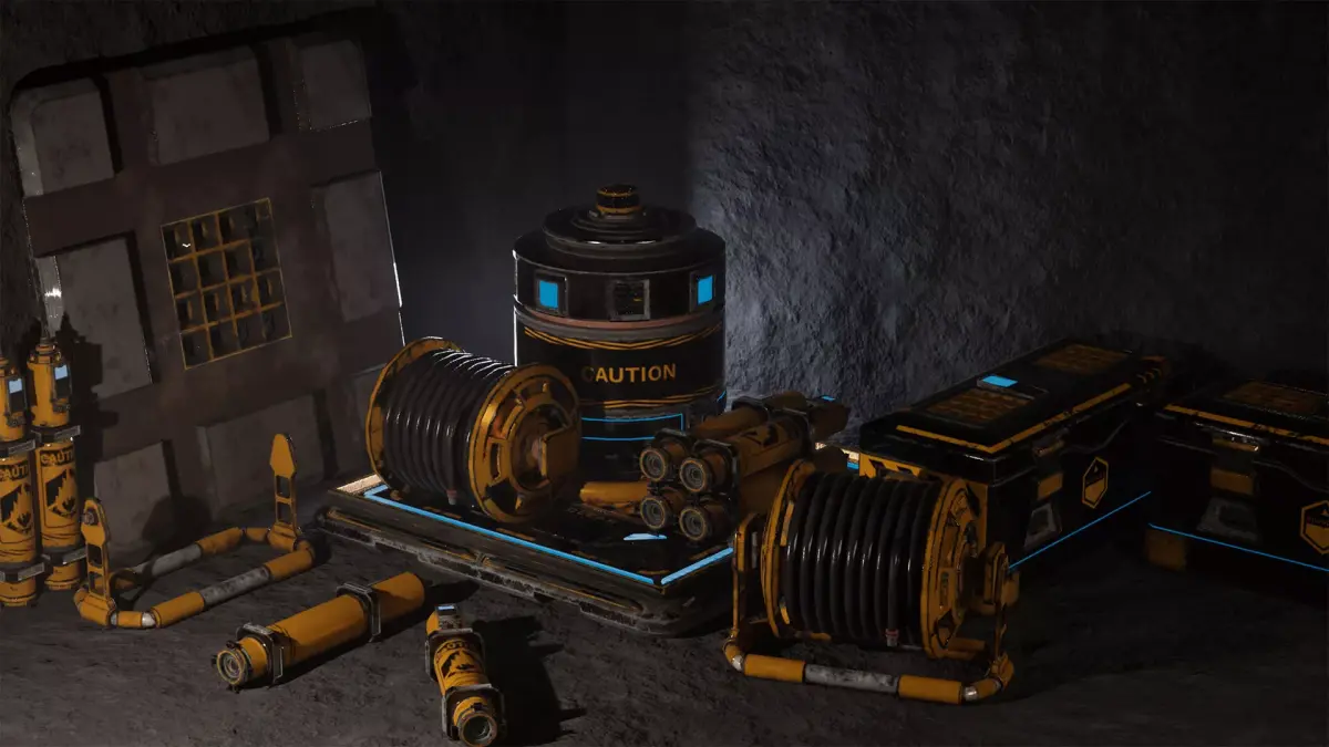 Sci Fi Cyberpunk Props Vol 1 Industrial UE5 Low-poly 3D model